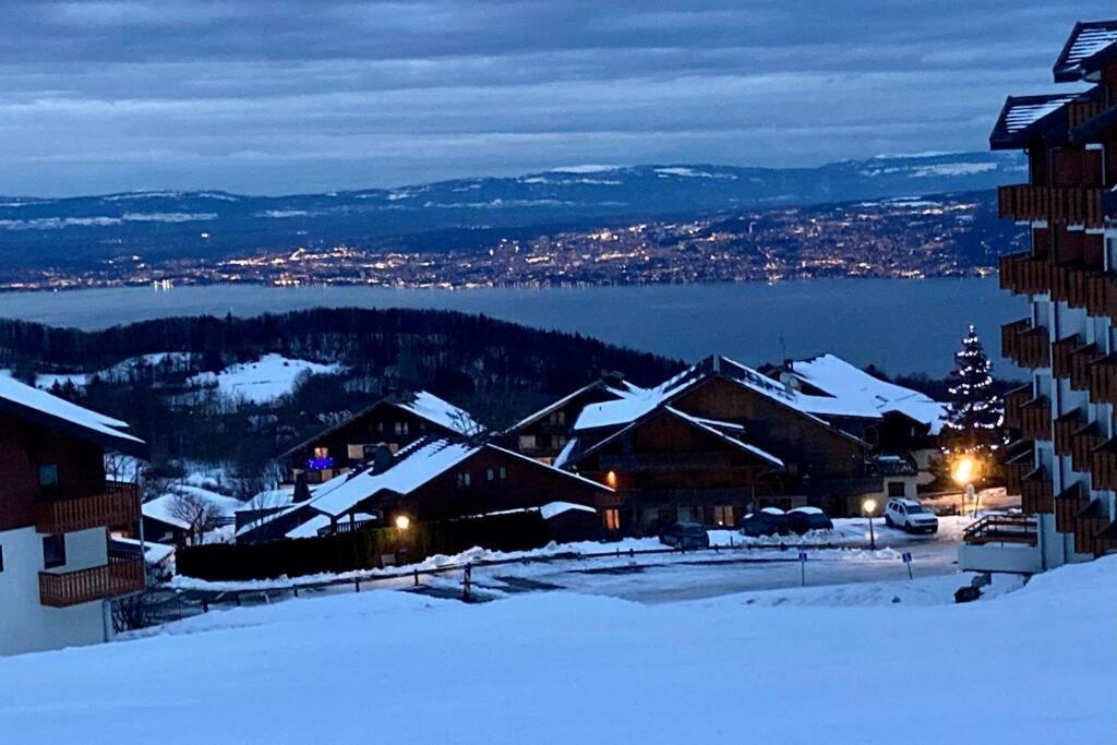 Duplex En Station Vue Sur Lac Leman Thollon-les-Memises Exterior foto